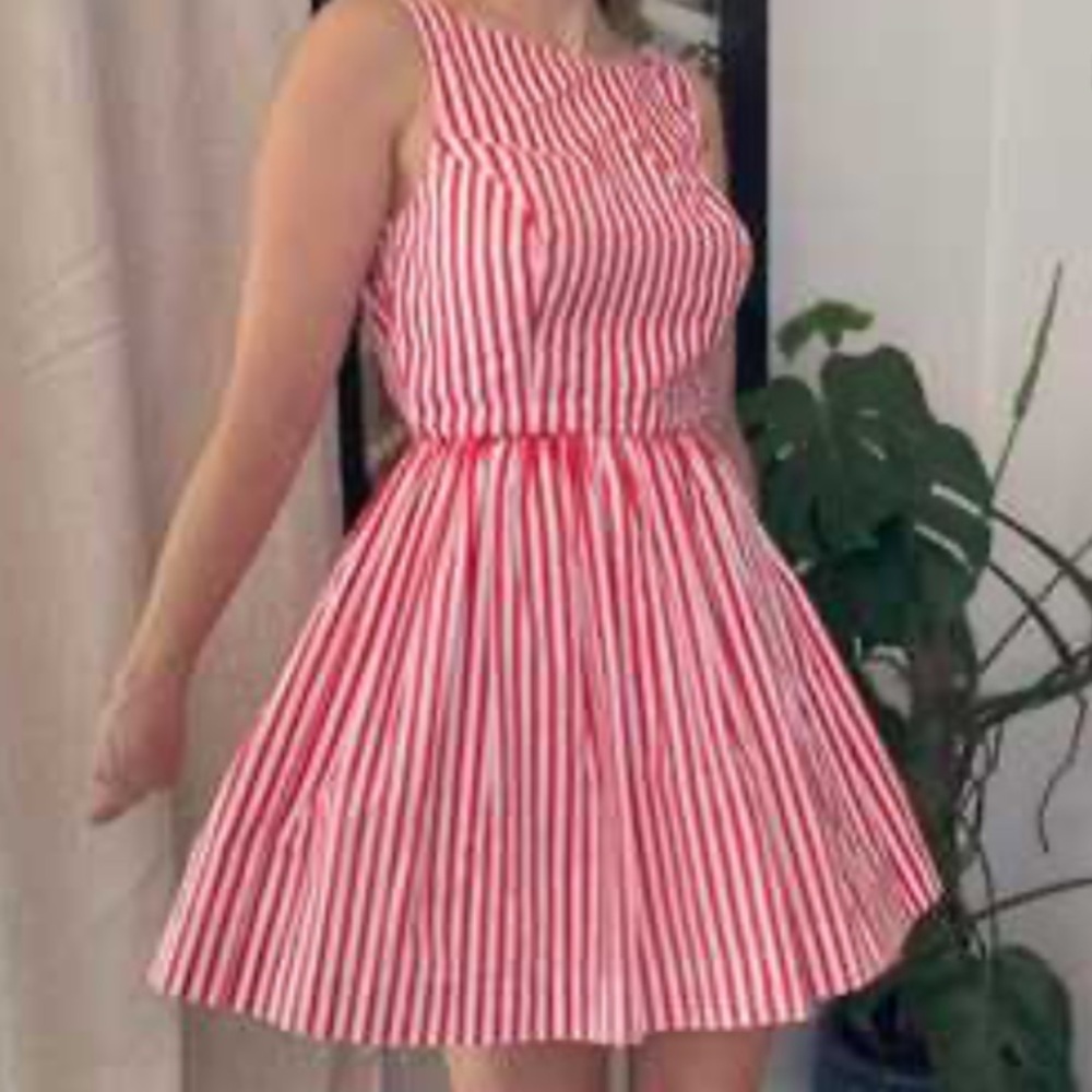 American Apparel Red Stripe dress